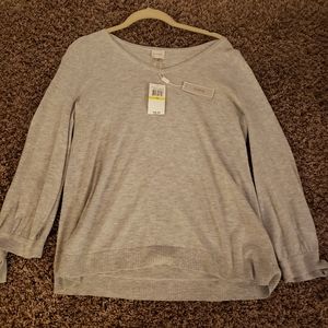 Light grey lightweight sweater